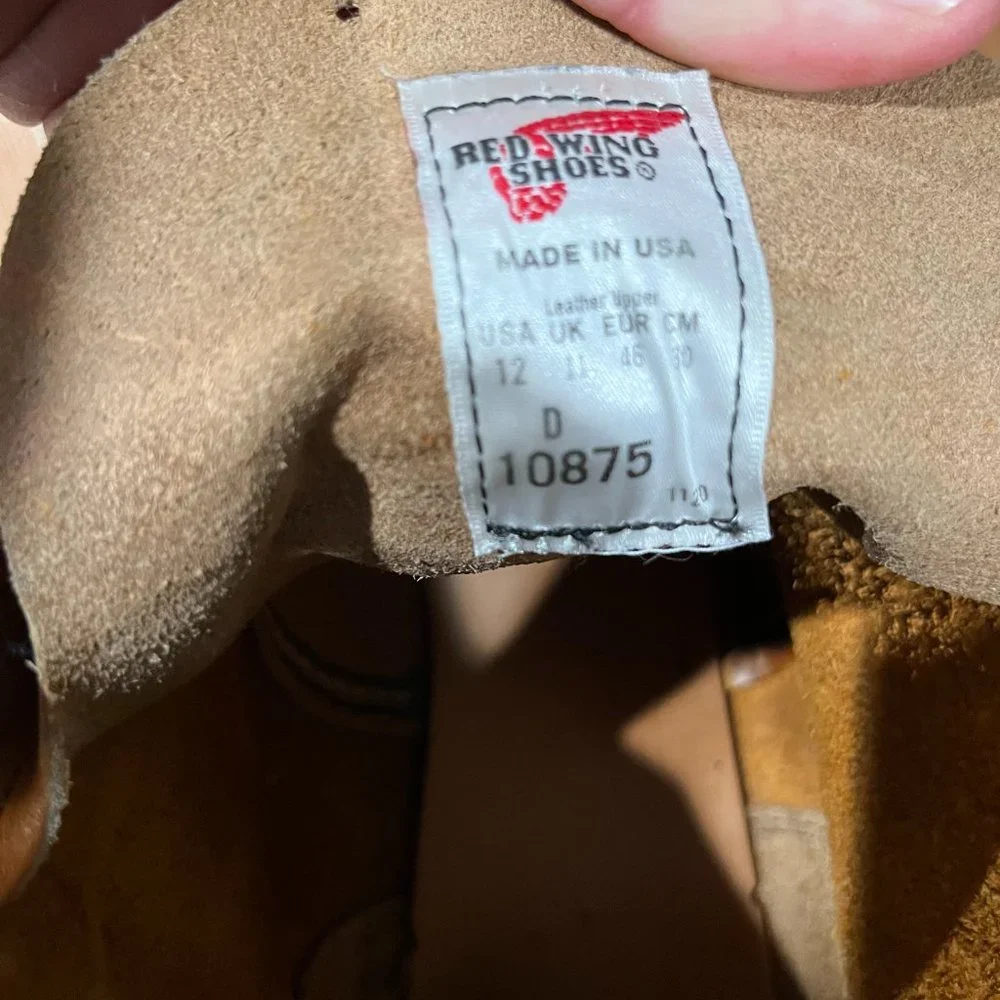 Red Wing 6 Inch Traction Tread Moc Toe Boots -- 10875 -- Made in the USA - Picture 10 of 10